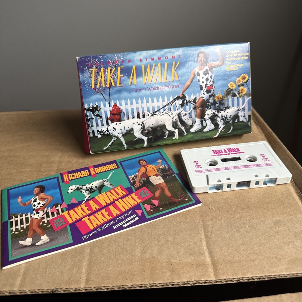 Richard Simmons Take A Walk Fitness  Walking Program Audio Cassette Instruction